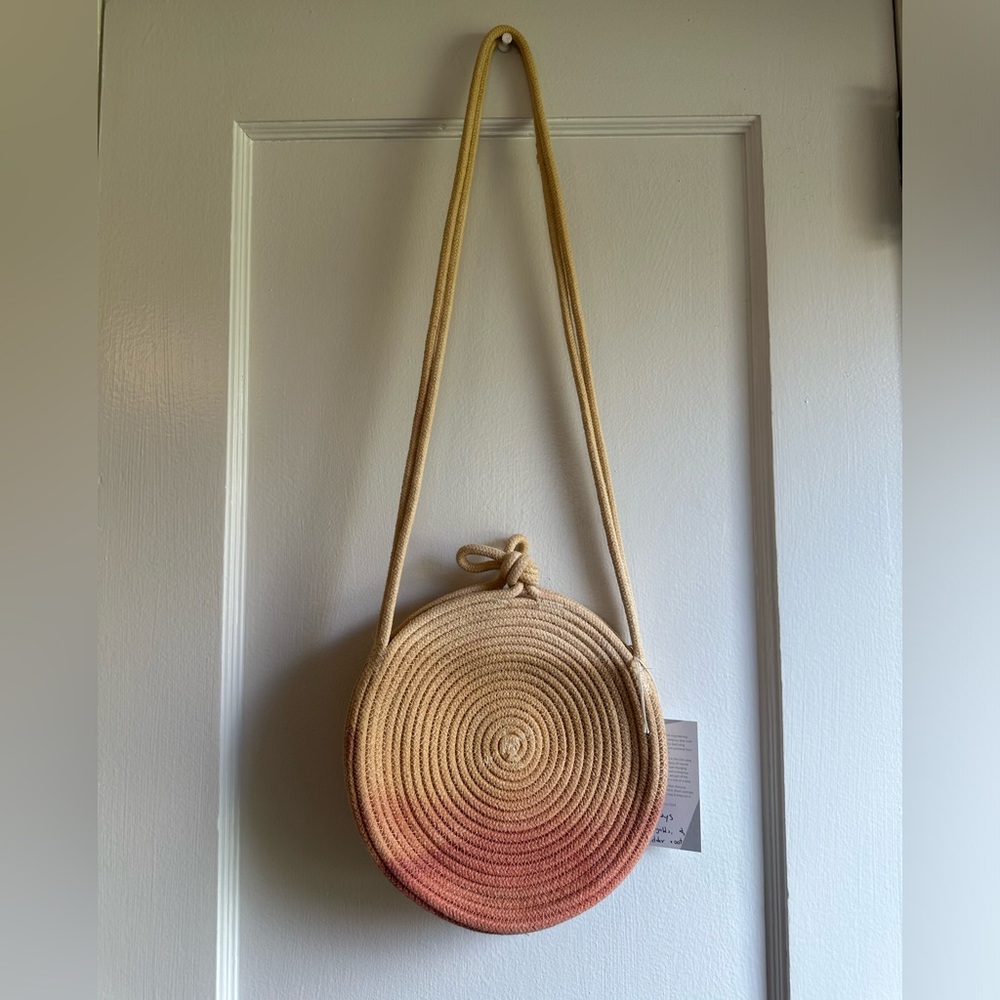 NADE studios plant dyed ombré rope purse